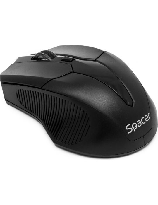 Mouse  spacer pc sau nb wireless 2.4ghz optic 1600 dpi butoane/scroll 3/1  negru spmo-w02 (include tv 0.18lei) Spacer - 1