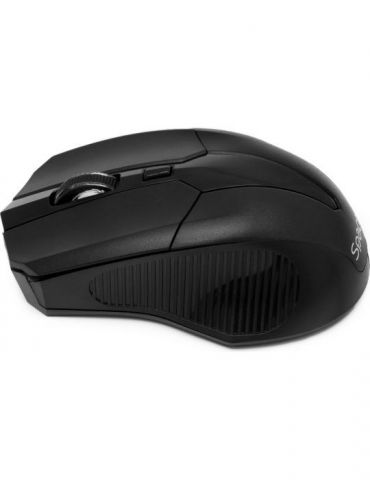 Mouse  spacer pc sau nb wireless 2.4ghz optic 1600 dpi butoane/scroll 3/1  negru spmo-w02 (include tv 0.18lei) Spacer - 1