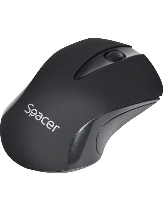 Mouse  spacer pc sau nb wireless 2.4ghz optic 1000 dpi butoane/scroll 3/1  negru spmo-w12 (include tv 0.18lei) Spacer - 1
