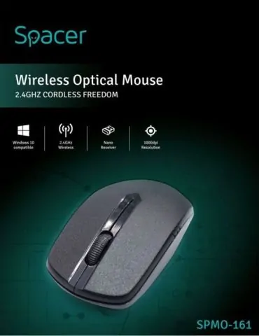 Mouse  spacer pc sau nb wireless 2.4ghz optic 1000 dpi butoane/scroll 3/1  negru spmo-161 (include tv 0.18lei) Spacer - 1