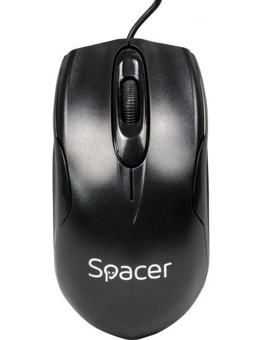 Mouse  spacer pc sau nb cu fir usb optic 800 dpi butoane/scroll 3/1  negru spmo-m11 (include tv 0.18lei) Spacer - 1