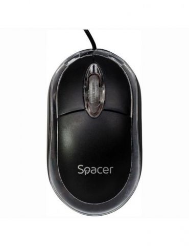 Mouse  spacer pc sau nb cu fir usb optic 800 dpi butoane/scroll 3/1  negru spmo-080 45503289 (include tv 0.18lei) Spacer - 1 - Tik.ro