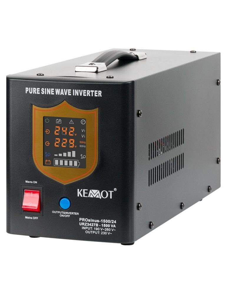 Ups centrale termice sinus pur 1500va/1050w 24v kemot