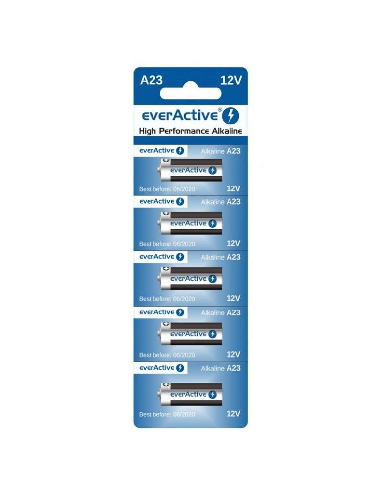 Baterie alcalina 23a blister 5 buc everactive