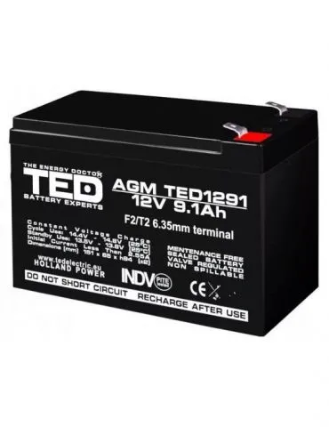 Acumulator TED1291, 12V-... - Tik.ro