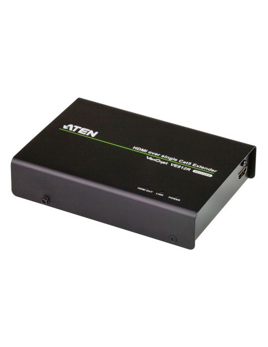 ATEN VE812R repetoare audio video Repeater AV Negru