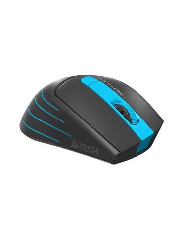 Mouse a4tech gaming wireless 2.4ghz optic 2000 dpi butoane/scroll 6/1 buton selectare viteza negru / albastru fg30 blue (include