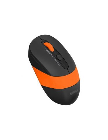 Mouse a4tech gaming wireless 2.4ghz optic 2000 dpi butoane/scroll 4/1 buton selectare viteza negru / portocaliu fg10 orange (inc