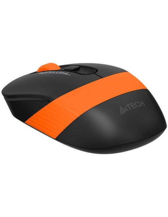 Mouse a4tech gaming wireless 2.4ghz optic 2000 dpi butoane/scroll 4/1 buton selectare viteza negru / portocaliu fg10 orange (inc