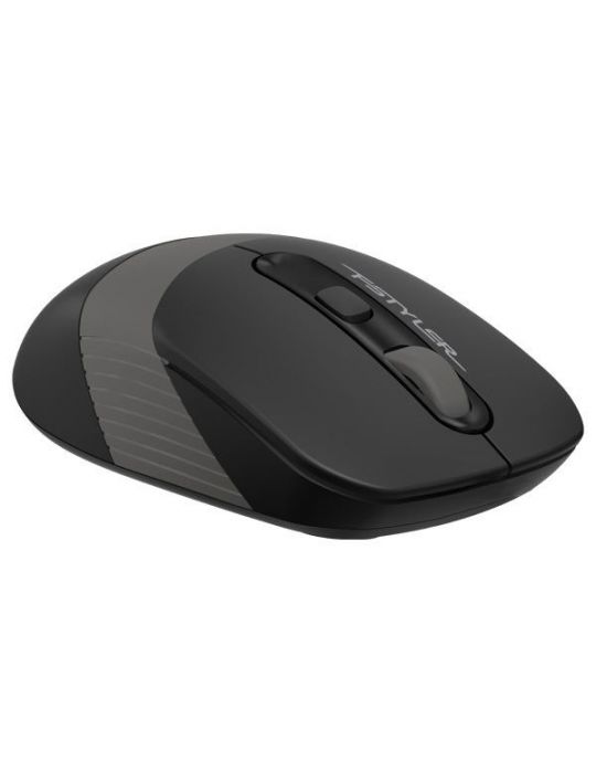 Mouse a4tech gaming wireless 2.4ghz optic 2000 dpi butoane/scroll 4/1 buton selectare viteza negru / gri fg10 grey (include tv 0