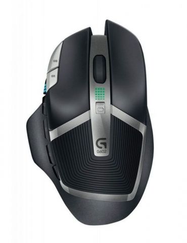 Mouse logitech g602 gaming wireless 2.4ghz optic 2500 dpi butoane/scroll 11/1 butoane programabile negru / gri 910-003822 (inclu