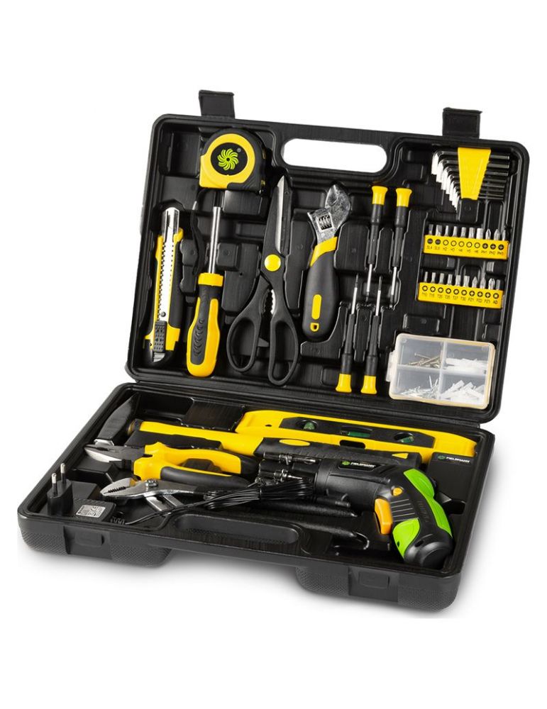 Hand Tool Sets Trusa scule cu surubelnita electrica fieldmann