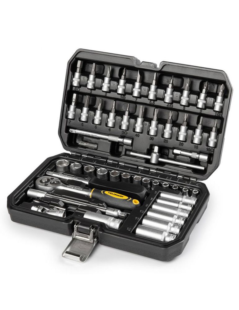 Hand Tool Sets Set biti cu cheie clichet 53 piese fieldmann