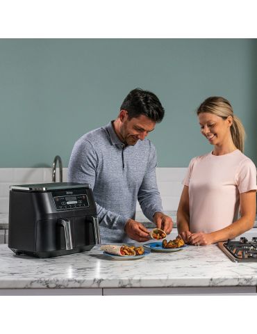 Ninja AF300 Dublă 7,6 L De sine-stătător 1690 W Friteuză cu aer cald Negru