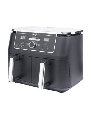 Ninja AF400EU friteuză Dublă 9,5 L De sine-stătător 2470 W Friteuză cu aer cald Negru