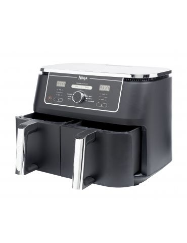 Ninja AF400EU friteuză Dublă 9,5 L De sine-stătător 2470 W Friteuză cu aer cald Negru