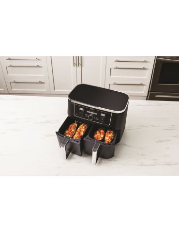 Ninja AF400EU friteuză Dublă 9,5 L De sine-stătător 2470 W Friteuză cu aer cald Negru