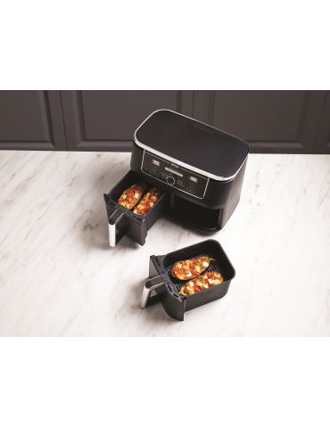 Ninja AF400EU friteuză Dublă 9,5 L De sine-stătător 2470 W Friteuză cu aer cald Negru