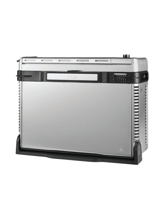 Ninja SP101 Singur 10 L De sine-stătător 2400 W Friteuză cu aer cald Negru, Din oţel inoxidabil