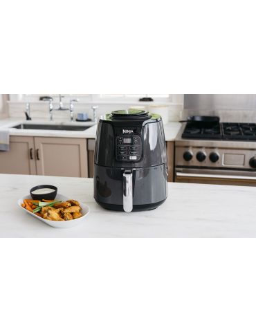 Ninja AF100 Singur 3,8 L De sine-stătător 1550 W Friteuză cu aer cald Negru