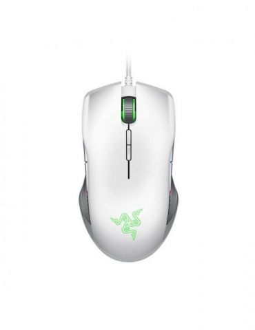 Mouse razer lancehead mercury ed gaming cu fir usb optic 16000 dpi butoane/scroll 9/1 iluminare butoane programabile alb rz01-02