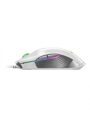 Mouse razer lancehead mercury ed gaming cu fir usb optic 16000 dpi butoane/scroll 9/1 iluminare butoane programabile alb rz01-02