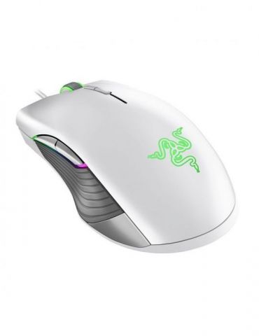 Mouse razer lancehead mercury ed gaming cu fir usb optic 16000 dpi butoane/scroll 9/1 iluminare butoane programabile alb rz01-02