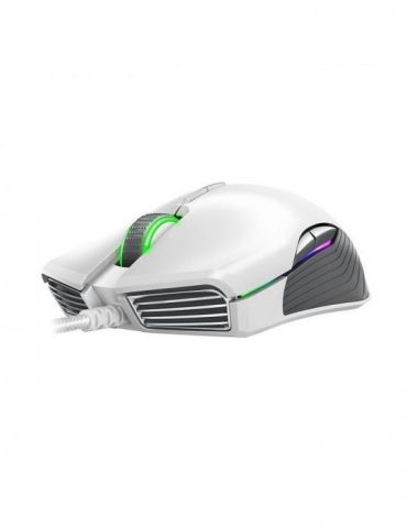 Mouse razer lancehead mercury ed gaming cu fir usb optic 16000 dpi butoane/scroll 9/1 iluminare butoane programabile alb rz01-02