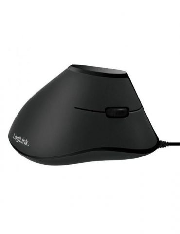 Mouse logilink pc sau nb cu fir usb optic 1000 dpi butoane/scroll 5/1 ergonomic negru id0158 (include tv 0.18lei) Logilink - 1
