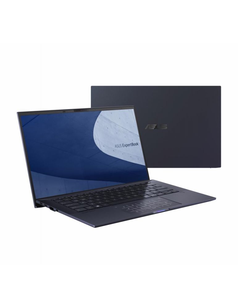Notebook asus expertbook 14.0 inch i7 1165g7 16 gb ddr4 ssd 2 x 512 gb intel iris xe graphics windows 10 pro b9400cea-kc0101r (i