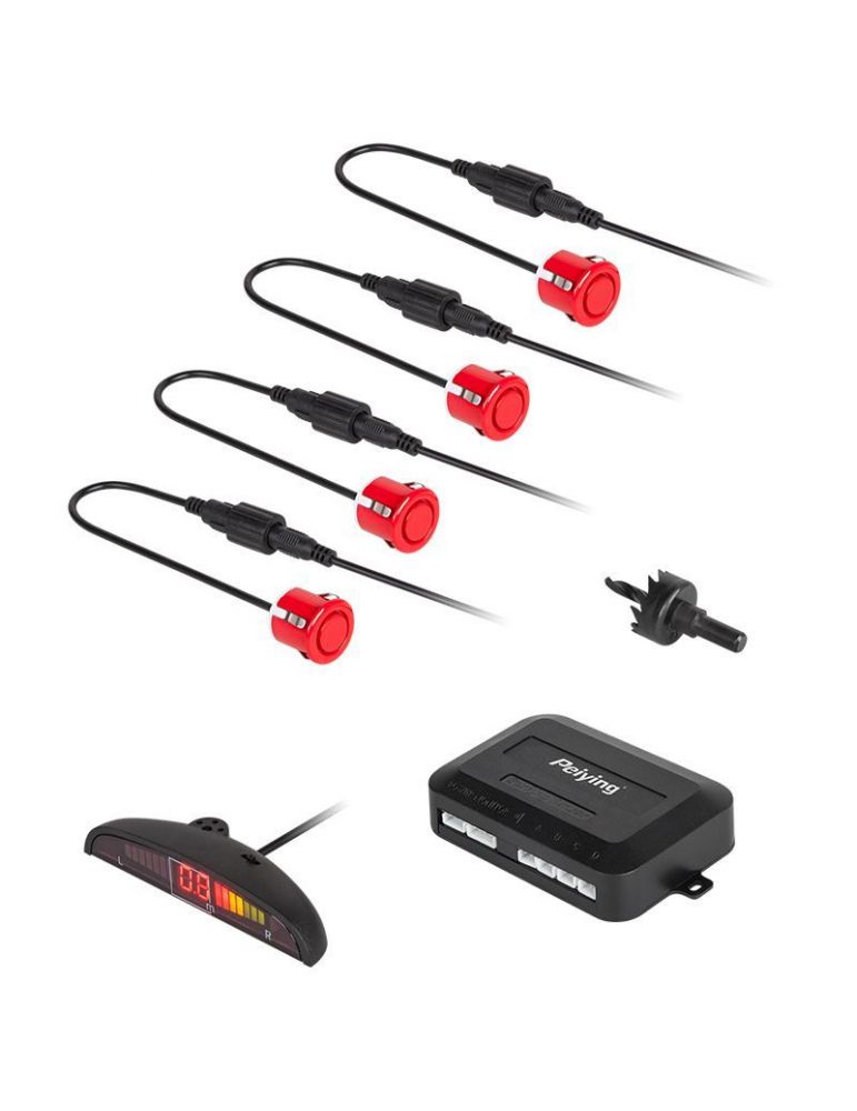 Sistem parcare display led 4 senzori rosii