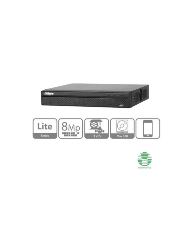 Nvr 4 canale ip 8 mp 80 mbps hdmi vga 2 usb 1 port sata pana la 6tb dahua nvr2104-4ks2 (include tv 1.75lei)