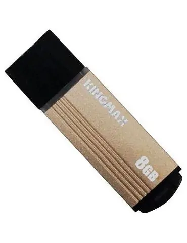 Memorie usb 2.0 kingmax 8 gb cu capac carcasa aluminiu negru / auriu km-ma06-8gb/y (include tv 0.03 lei) Kingmax - 1 - Tik.ro