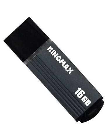 Memorie usb 2.0 kingmax 16 gb cu capac carcasa aluminiu negru / gri km-ma06-16gb/gy (include tv 0.03 lei) Kingmax - 1 - Tik.ro