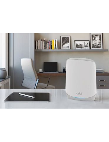 NETGEAR Orbi RBS760 Tri-band (2.4 GHz   5 GHz   5 GHz) Wi-Fi 6 (802.11ax) Alb 2 Intern