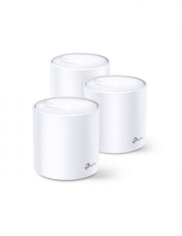 Mesh tp-link wireless router ac3000 pt interior 3000 mbps port lan wan 2.4 ghz | 5 ghz antena interna x 4 standard 802.11ax deco - Tik.ro