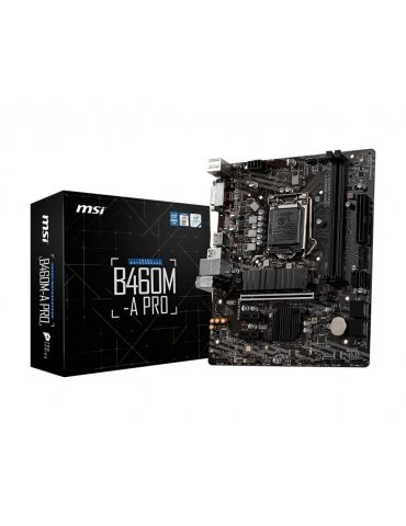 MSI B460M-A PRO plăci de bază Intel B460 LGA 1200 (Socket H5) micro-ATX - Tik.ro