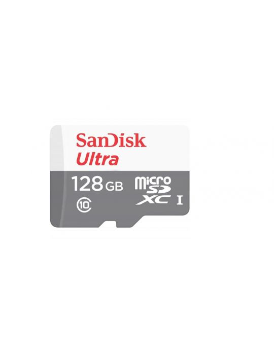 Card microsd sandisk 128 gb microsd clasa 10 standard uhs-i u1 sdsqunr-128g-gn6mn (include tv 0.03 lei) Sandisk - 1