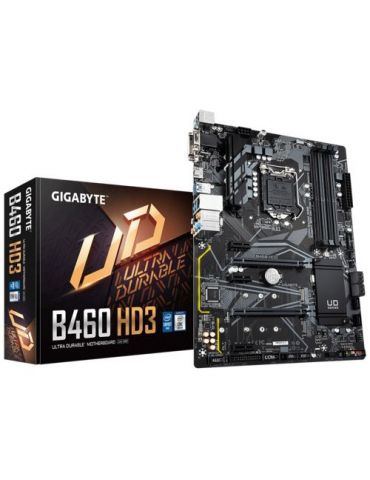 Gigabyte B460 HD3 plăci de bază Intel B460 Express LGA 1200 (Socket H5) ATX