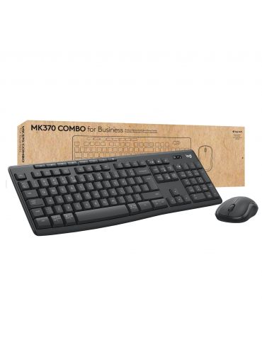Logitech MK370 Combo for Business tastaturi Mouse inclus RF Wireless + Bluetooth QWERTY US Internațional Grafit - Tik.ro