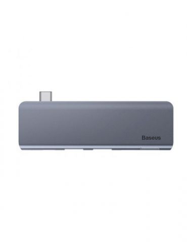 Docking station baseus conectare pc usb type-c usb 3.0 x 2 |usb type c x 1 pd 20v 3a (max.) | card reader sd x 1 micro sd x 1 le