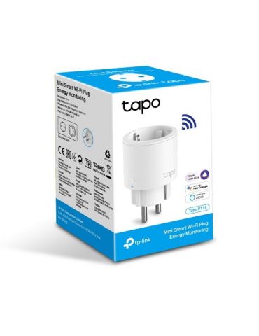 TP-Link Tapo P115 priză smart 3680 W Alb TP-Link Tapo P115 priză smart 3680 W Alb