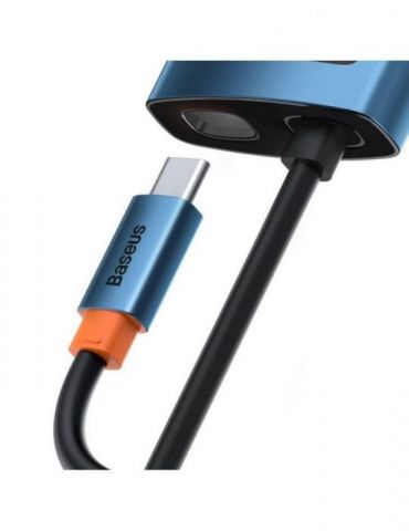 Docking station baseus metal gleam conectare pc usb type-c usb 3.0 x 3 usb type c x 1 pd 100w 5v / 9v / 14.5v / 20v 5a (max.) gi