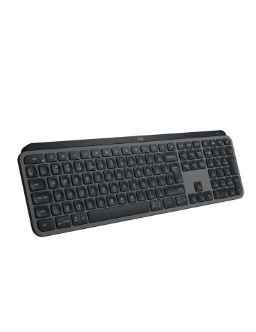 Logitech MX Keys S tastaturi RF Wireless + Bluetooth AZERTY Flamandă Grafit