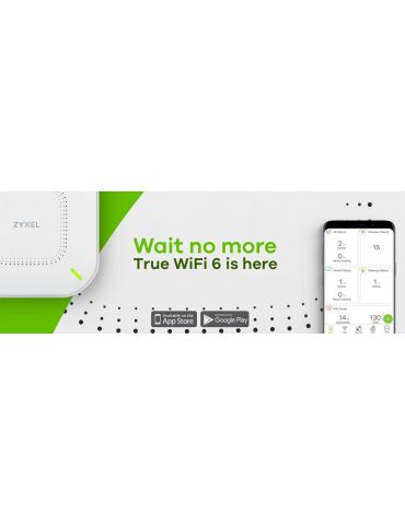 Zyxel NWA110AX-EU0103F puncte de acces WLAN 1775 Mbit s Alb Power over Ethernet (PoE) Suport