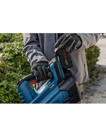 Bosch GBL 18V-750 PROFESSIONAL turbosuflante pentru frunze portabile 198 km h Negru, Albastru, Roşu