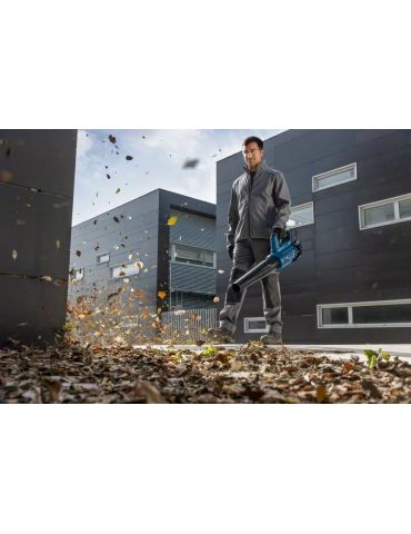 Bosch GBL 18V-750 PROFESSIONAL turbosuflante pentru frunze portabile 198 km h Negru, Albastru, Roşu