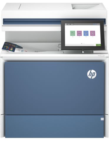 HP LaserJet Imprimantă Color Enterprise MFP 5800dn, Imprimare, copiere, scanare, fax (opțional), Alimentator automat de - Tik.ro