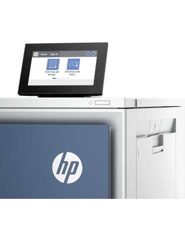 HP LaserJet Enterprise Imprimantă Color 6701dn, Imprimare, Port unitate flash USB frontal tăvi opţionale de mare capacitate
