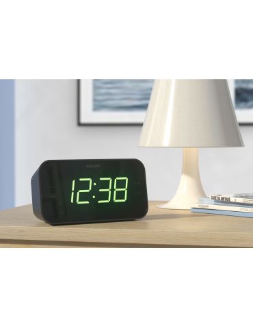 Philips TAR3306 12 ceasuri cu alarmă Ceas deșteptător digital Negru